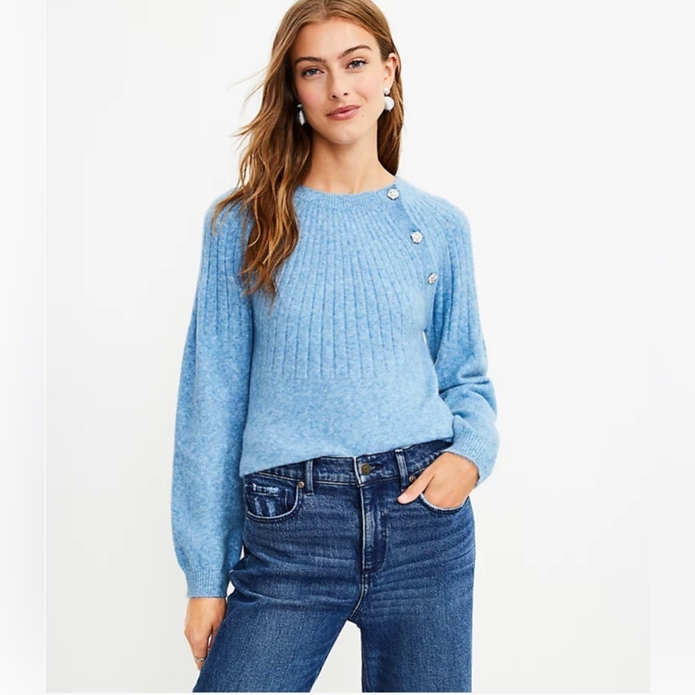 LOFT jeweled sweater